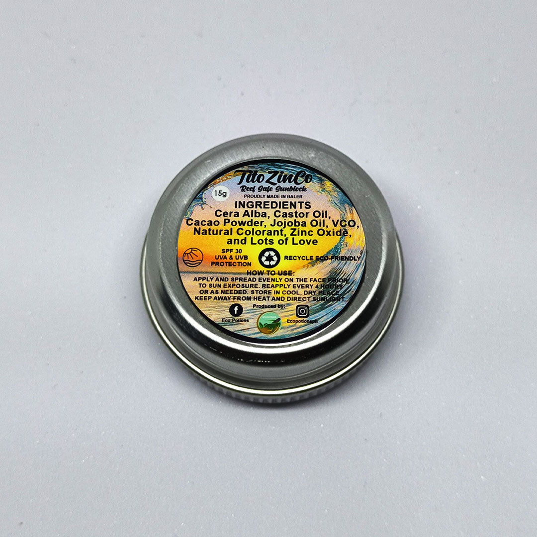 Tito Zinco All-Natural Reef-Safe Open Water Sunblock