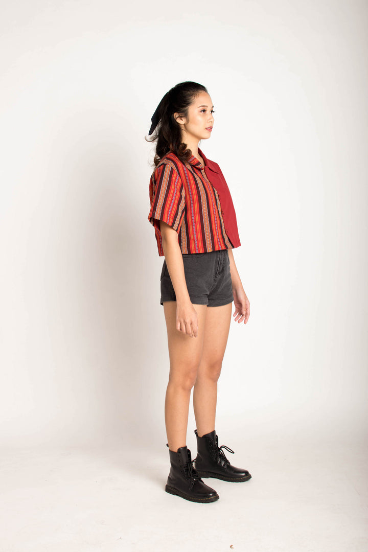 Hanap Habi Dominga Cropped Camp Shirt