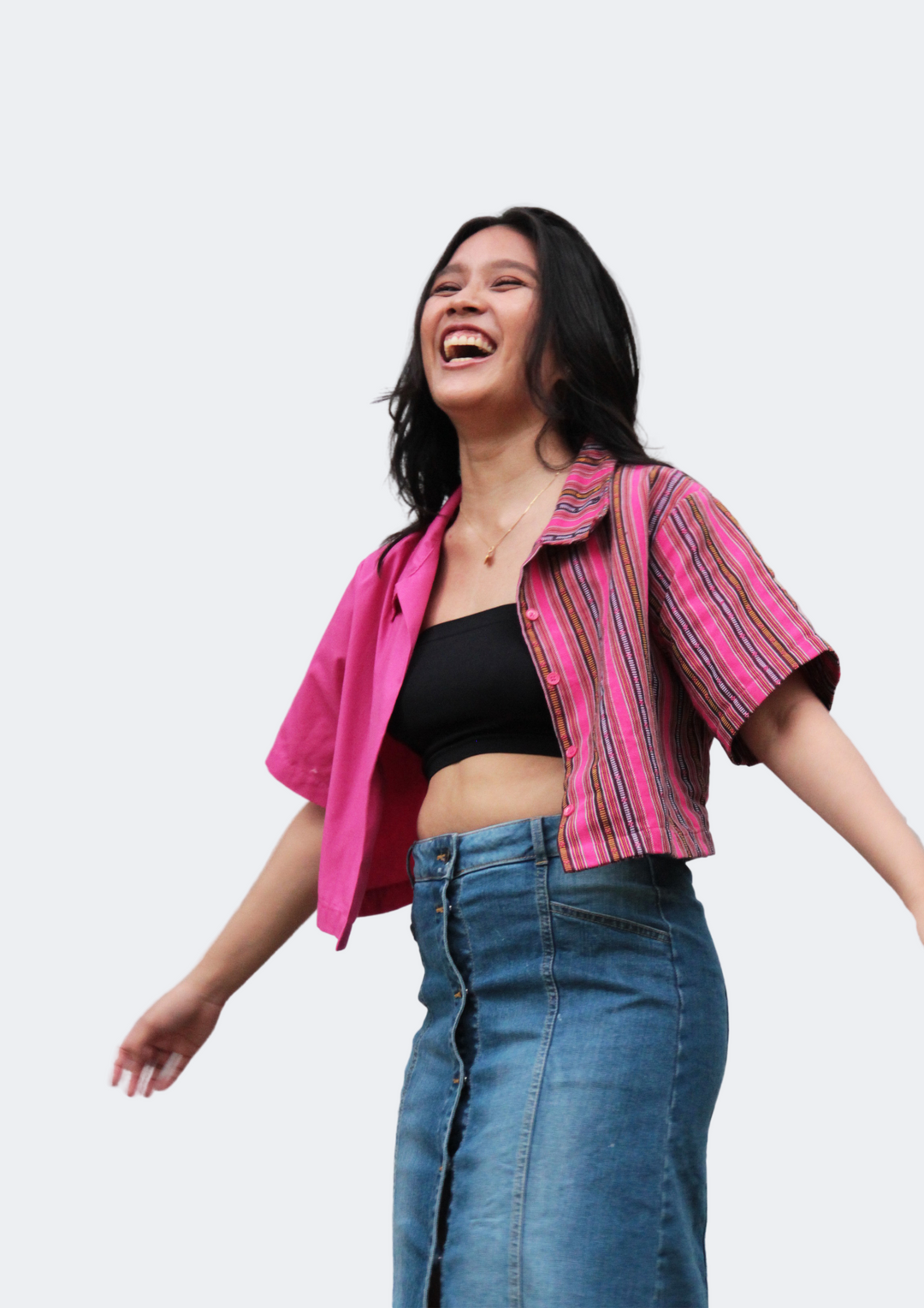 Hanap Habi Dominga Cropped Camp Shirt