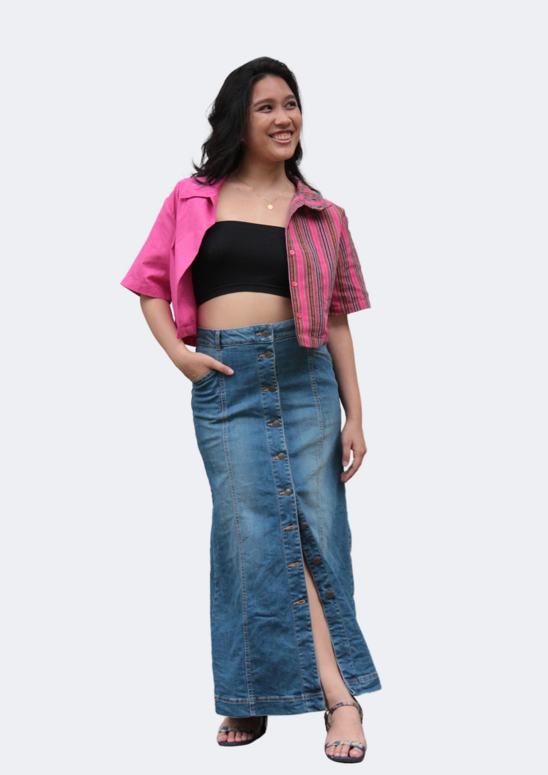 Hanap Habi Dominga Cropped Camp Shirt