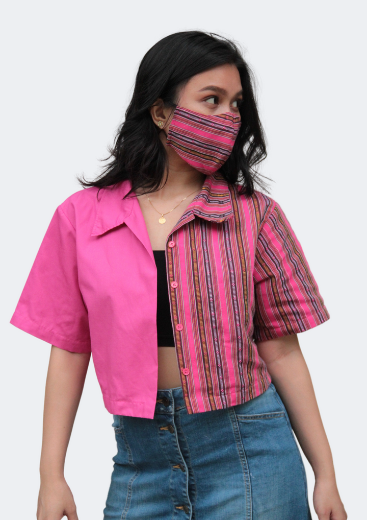 Hanap Habi Dominga Cropped Camp Shirt