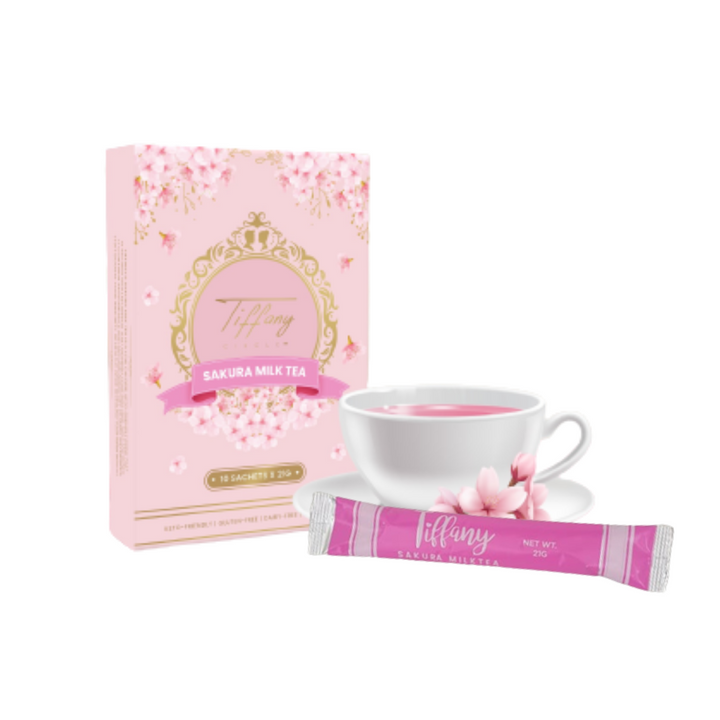 Tiffany Circle Powdered Sakura Milk Tea New and Improved Formula