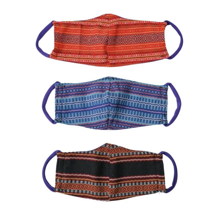 Reusable Face Mask with Filter Pocket - Inabel Weave - Roots Collective PH