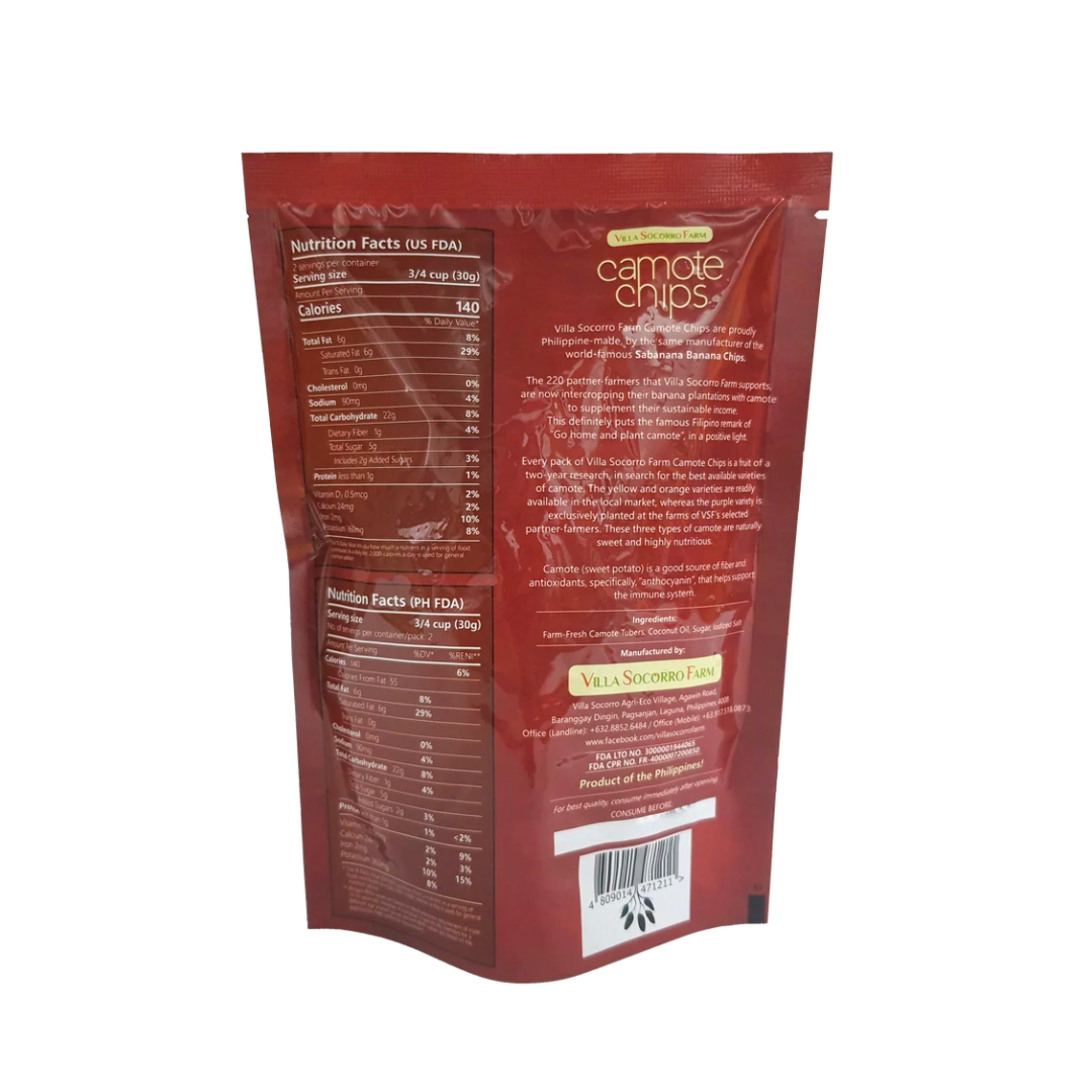 Villa Socorro Farm Camote (Sweet Potato) Chips