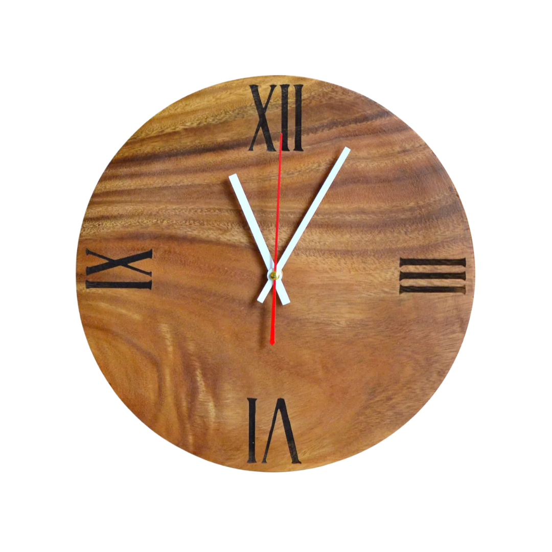 Kyu Philippines Wooden Wall Clock 8 Inches