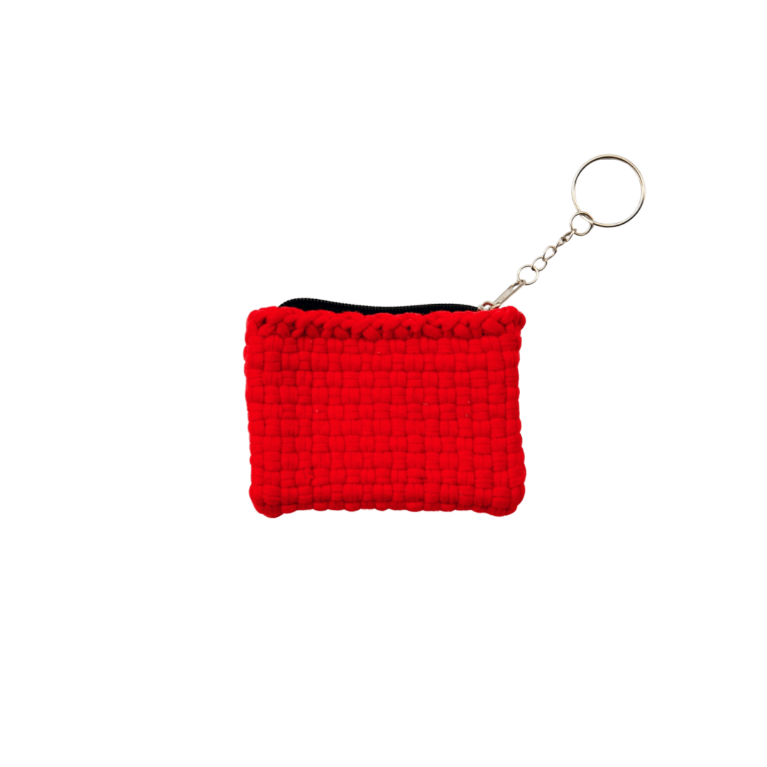 HABI Footwear and Lifestyle Handwoven Coin Pouch Keychain
