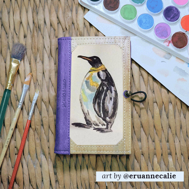 Pinto Vegan Leather Notebook in Amethyst (Mini) - Roots Collective PH