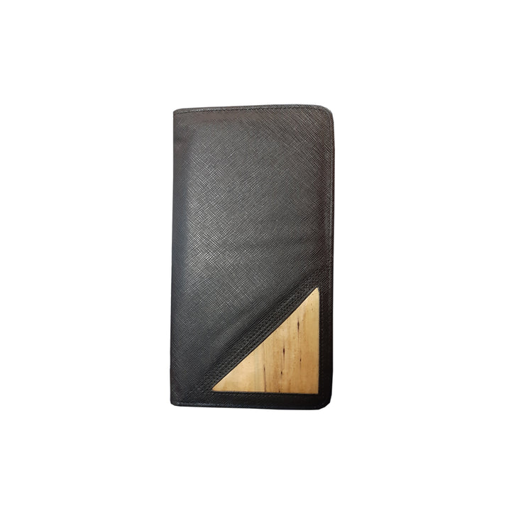 Bucket List Vegan Leather Travel Wallet in Black - Roots Collective PH