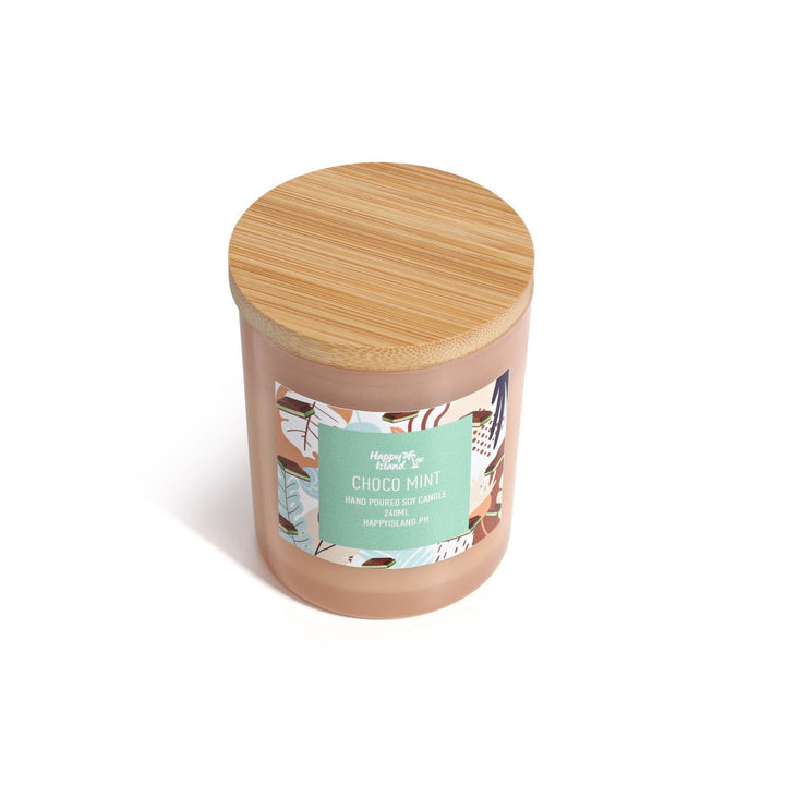 Happy Island Hand-Poured Soy Candle in Choco Mint
