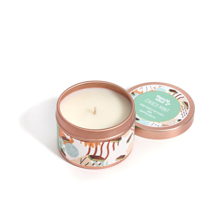 Happy Island Hand-Poured Soy Candle in Choco Mint