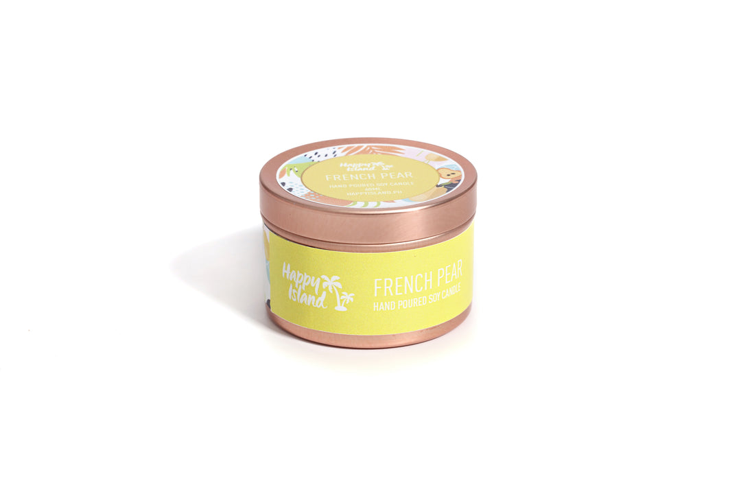Happy Island Hand-Poured Soy Candle in French Pear