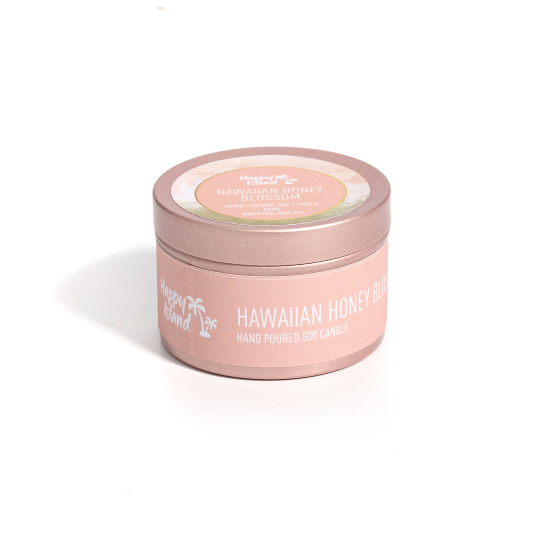 Scented Hand-Poured Soy Candle - Hawaiian Honey Blossom - Roots Collective PH