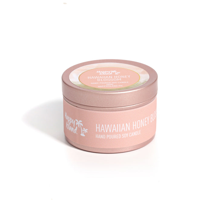 Scented Hand-Poured Soy Candle - Hawaiian Honey Blossom - Roots Collective PH