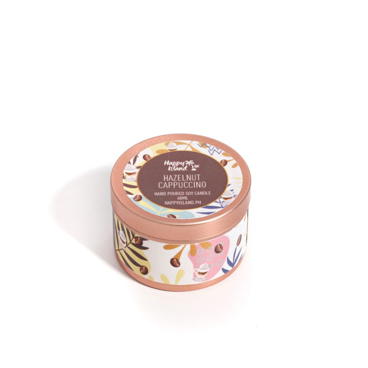 Happy Island Hand-Poured Soy Candle in Hazelnut Cappuccino
