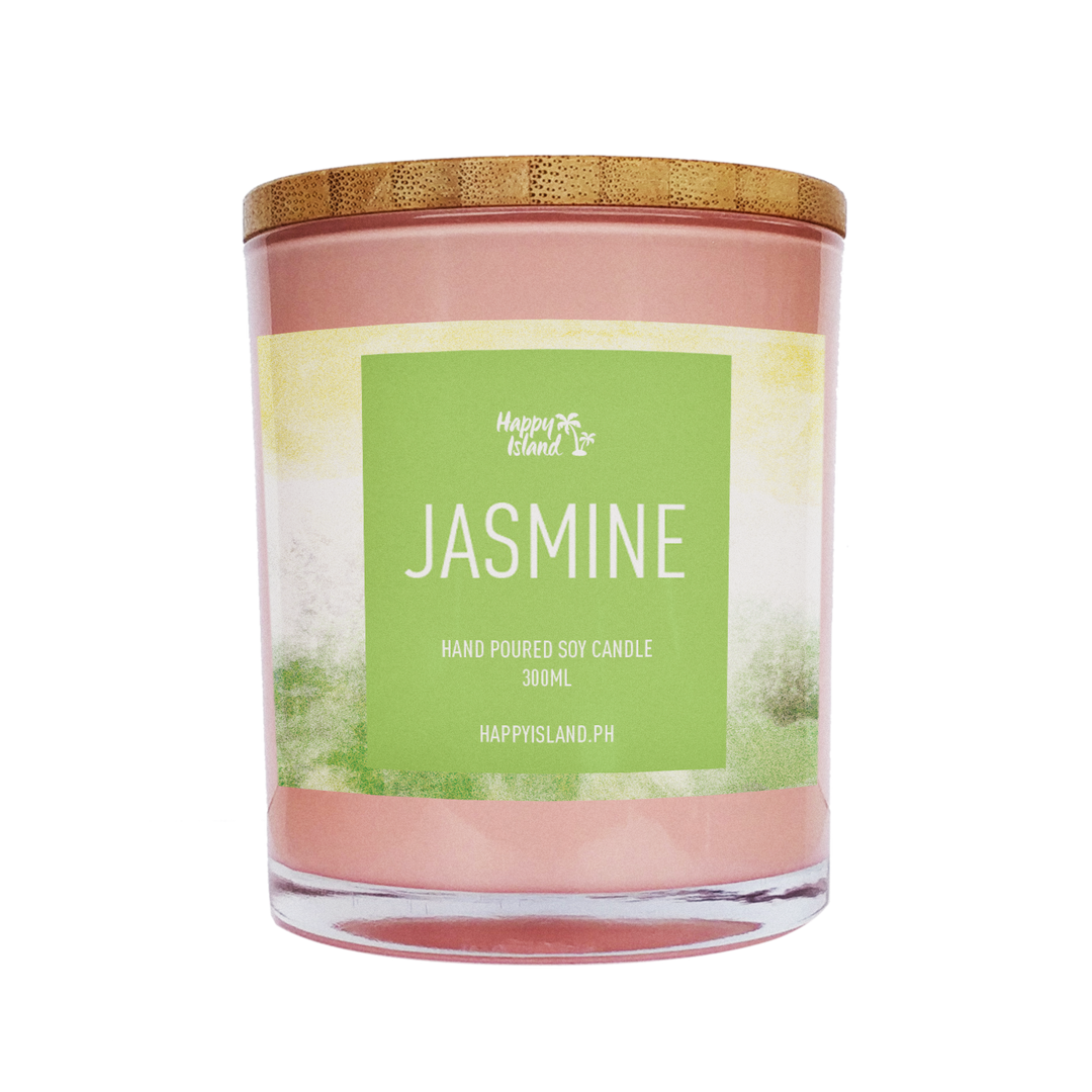 Happy Island Hand-Poured Soy Candle in Jasmine