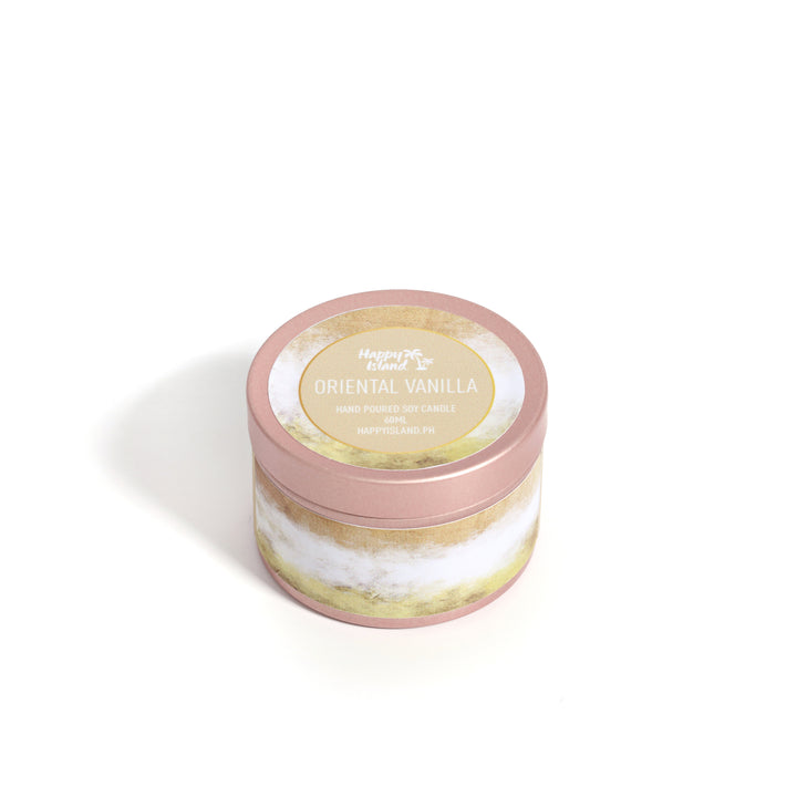 Scented Hand-Poured Soy Candle - Oriental Vanilla - Roots Collective PH