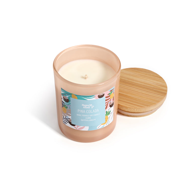 Scented Hand-Poured Soy Candle - Piña Colada - Roots Collective PH
