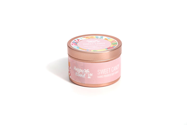 Happy Island Hand-Poured Soy Candle in Sweet Candy