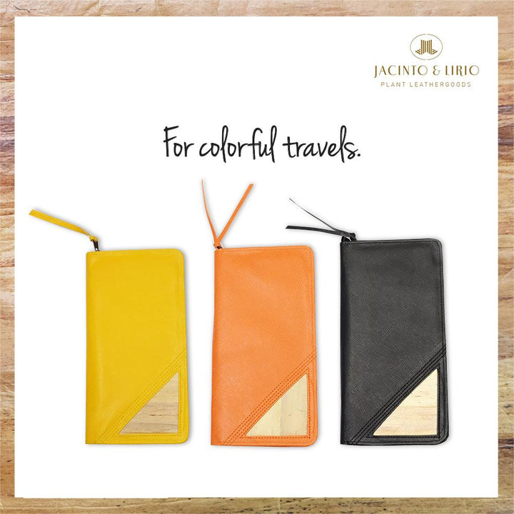 Bucket List Vegan Leather Travel Wallet - Roots Collective PH