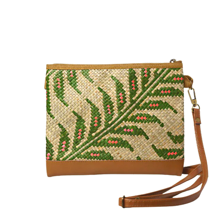 Woven Maya Tikog Grass Sling Bag