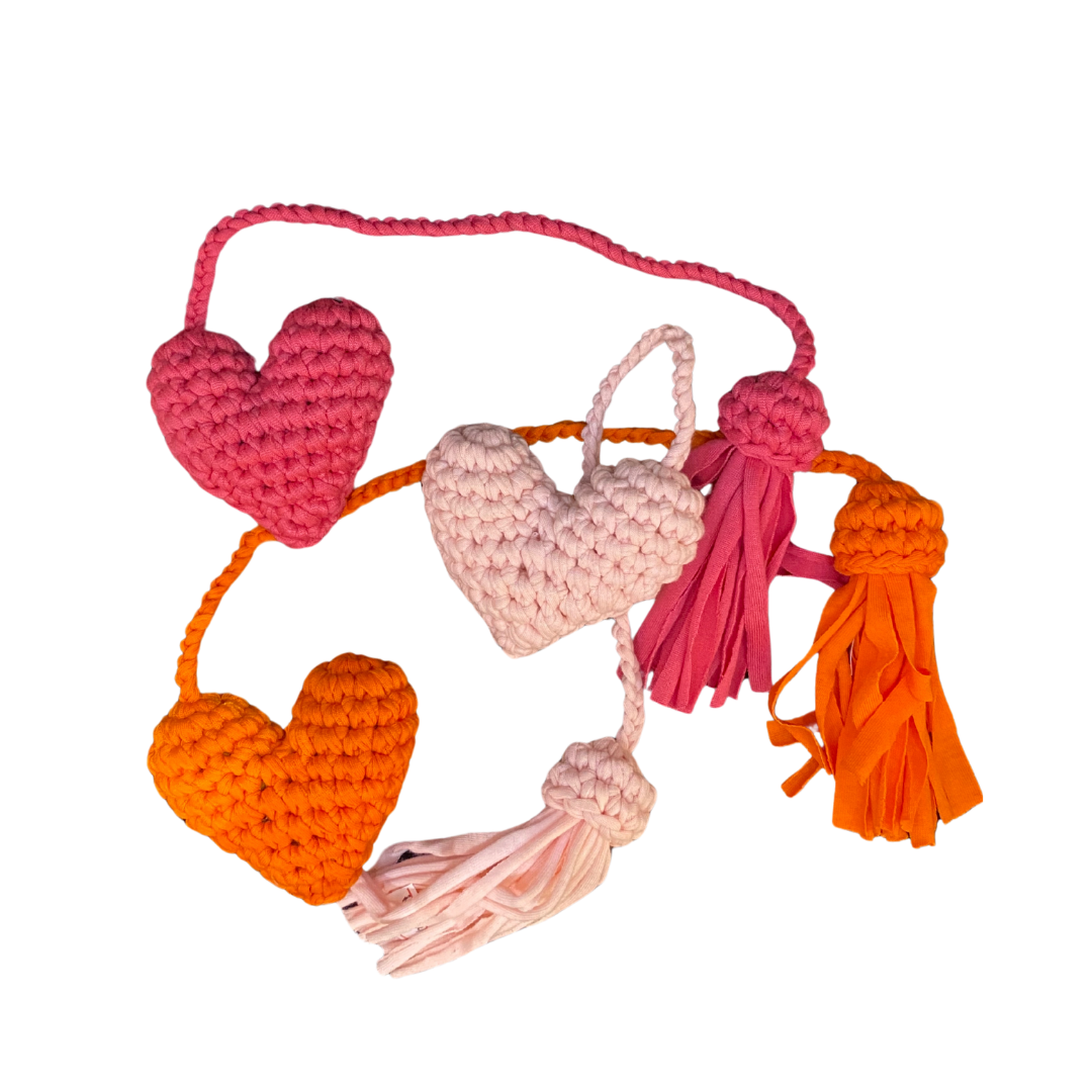 HABI Lifestyle Upcyled Crocheted Bagcharms