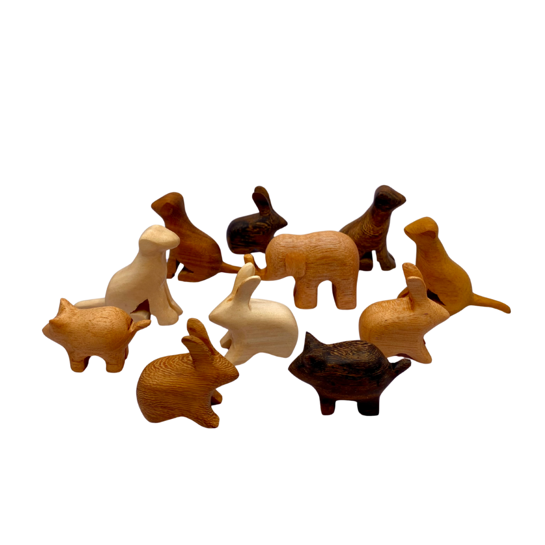 Assorted Wooden Animals