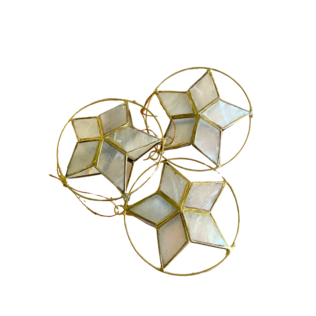 Capiz Star Ornament