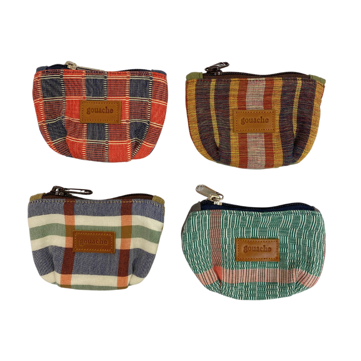 Gouache Indigenous Weaves & Canvas Coin Purse