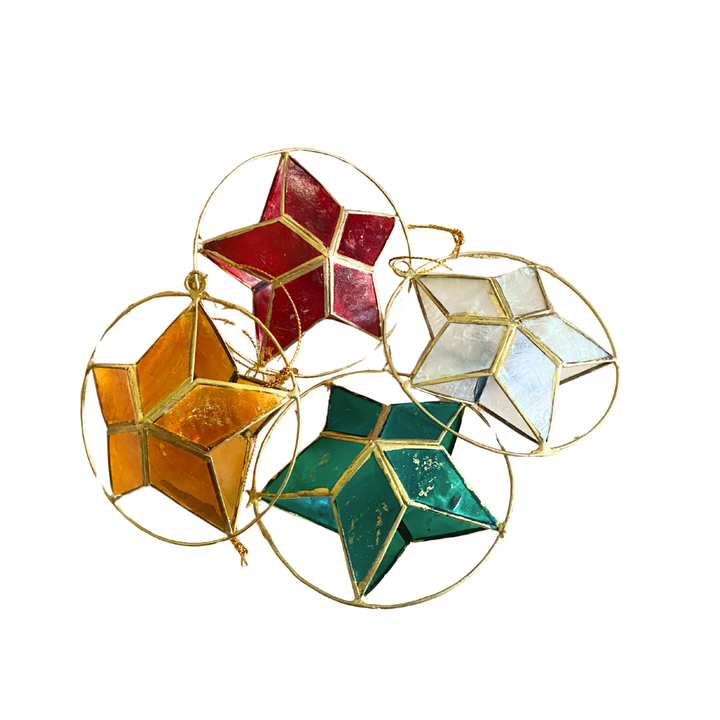 Capiz Star Ornament