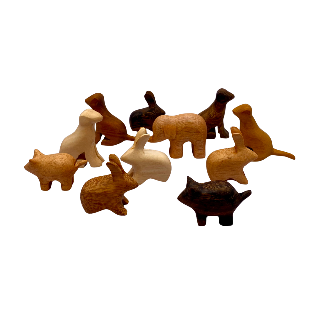 Assorted Wooden Animals