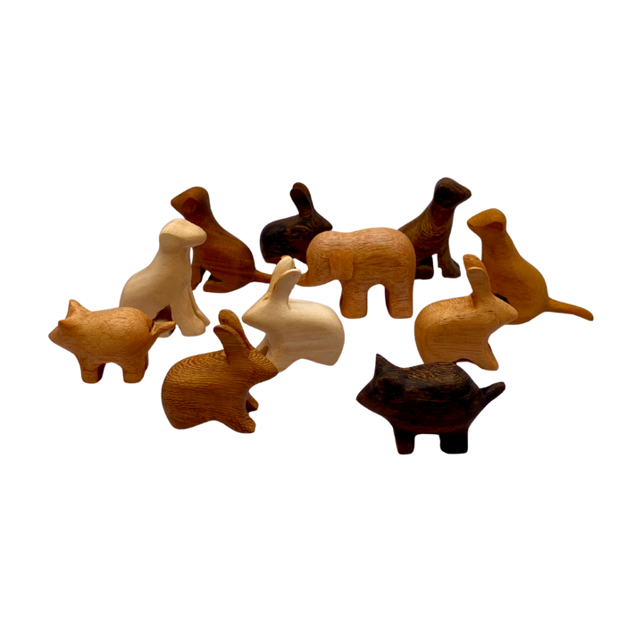 Assorted Wooden Animals
