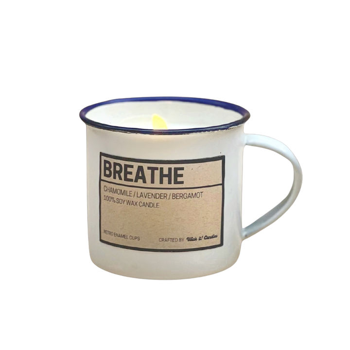 Wick It! Candles Breathe (Lavender/Chamomile/Bergamot) Scented Candle