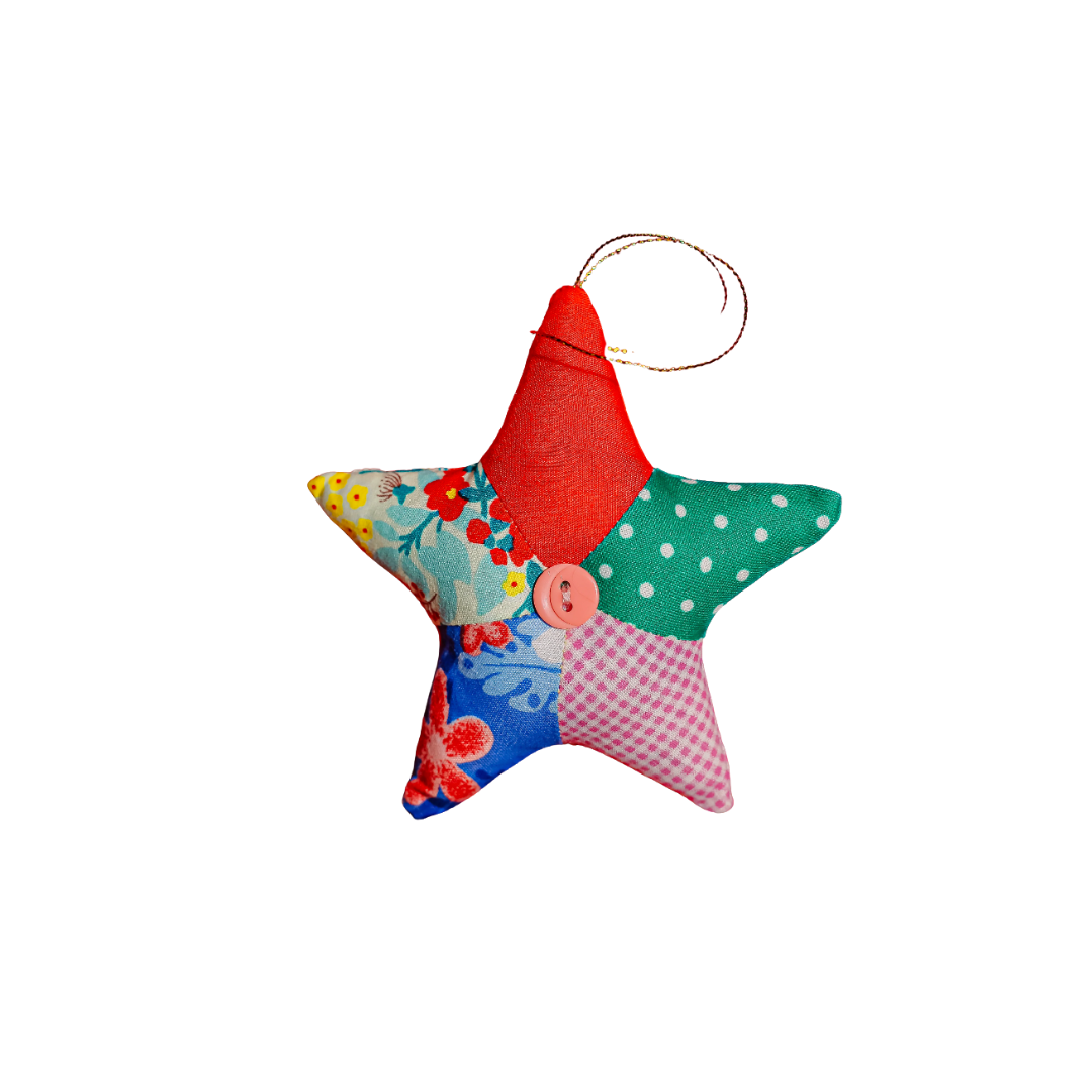 ANTHILL Fabric Gallery Patchworks Star Ornaments