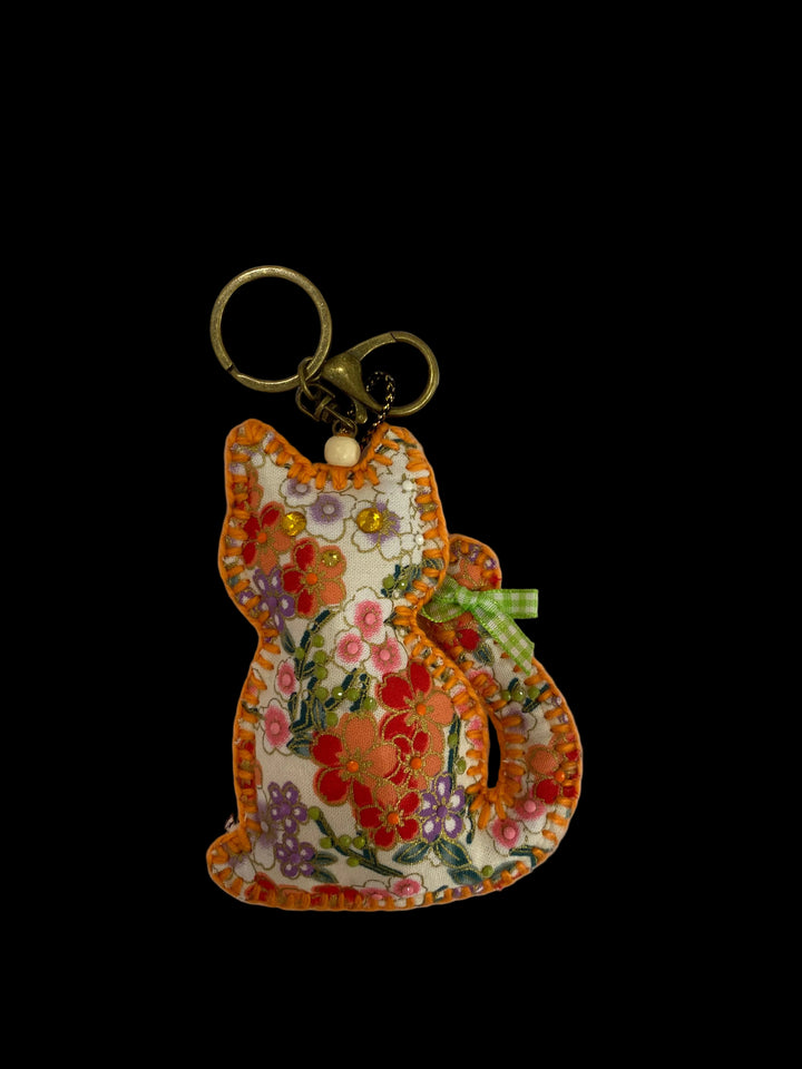 Gypsy Heart Curious Cat Bag Charm