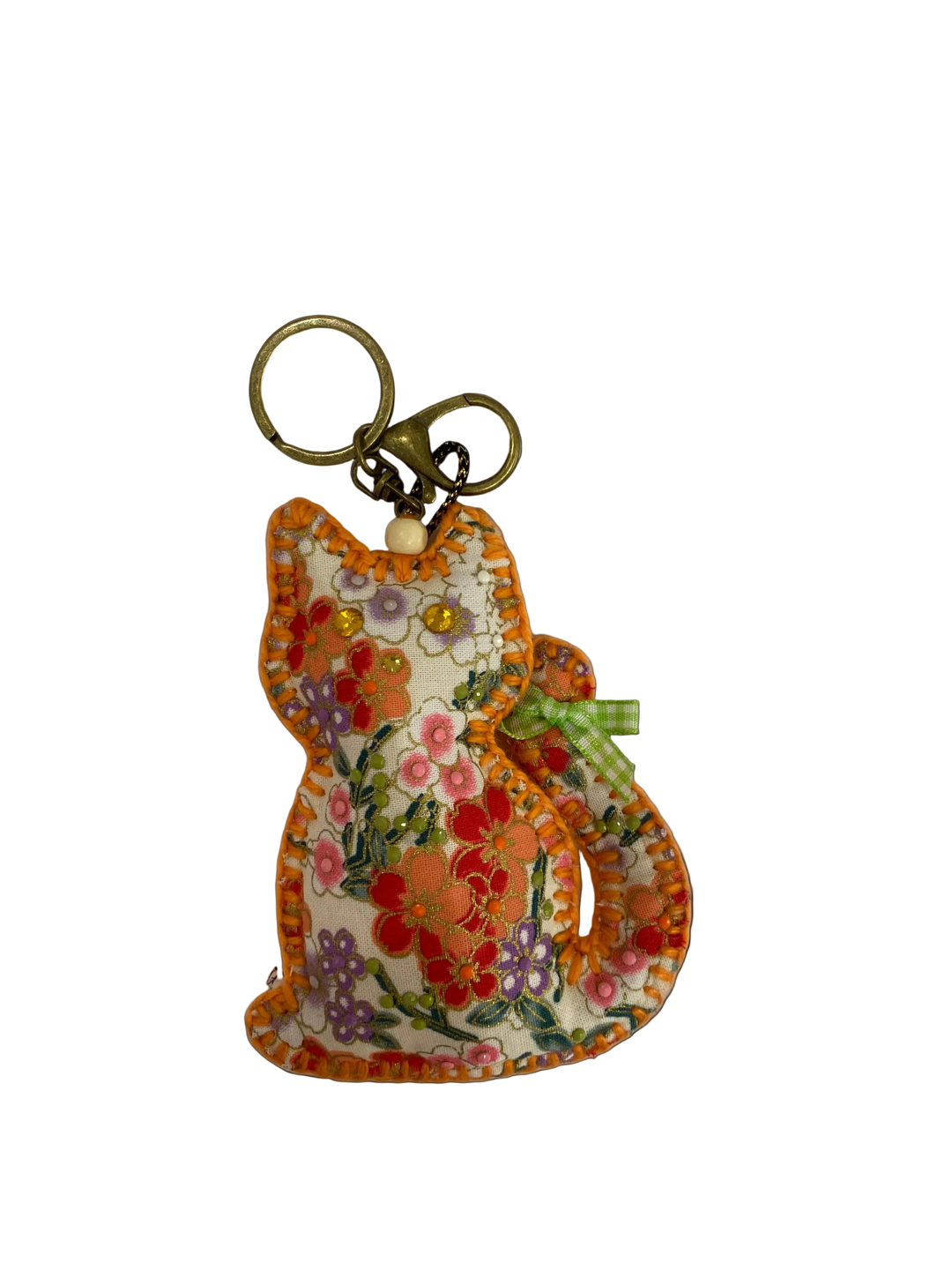 Gypsy Heart Curious Cat Bag Charm