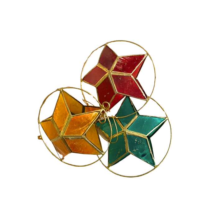 Capiz Star Ornament