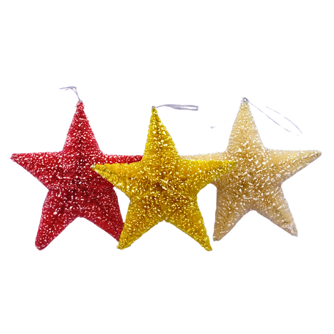 Abaca Star Christmas Ornament