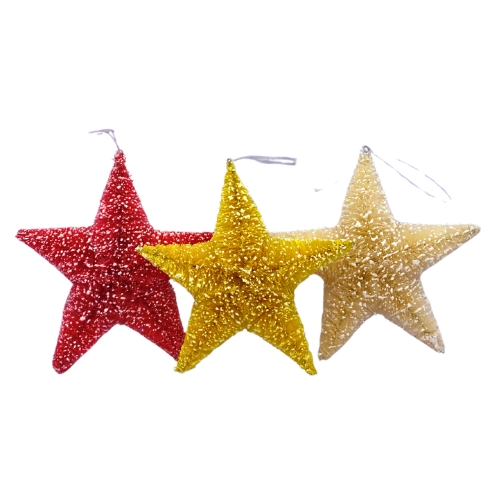 Abaca Star Christmas Ornament