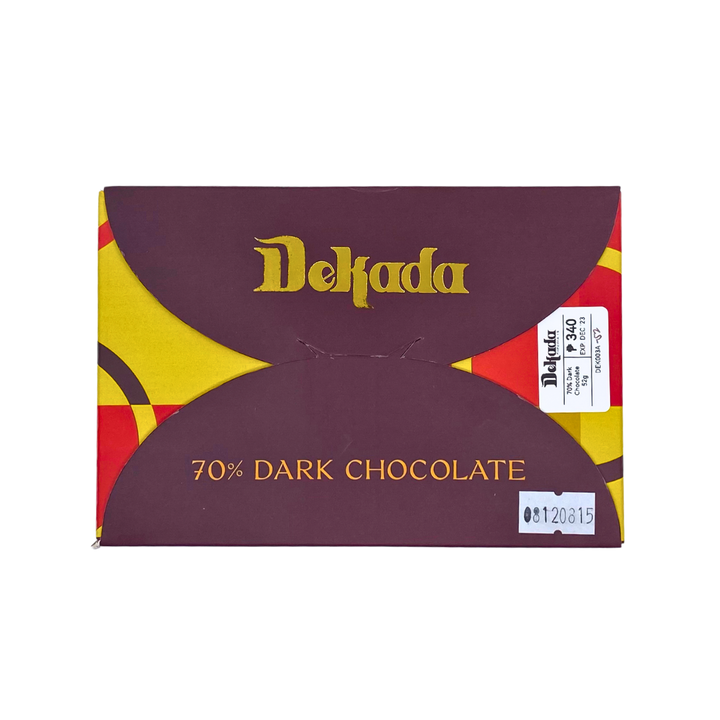 Dekada Chocolates 70% Dark Milk Chocolate Bar