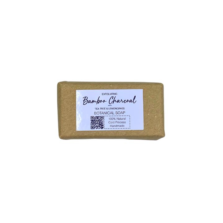 Earth+Scent Exfoliating Bamboo Charcoal Botanical Soap