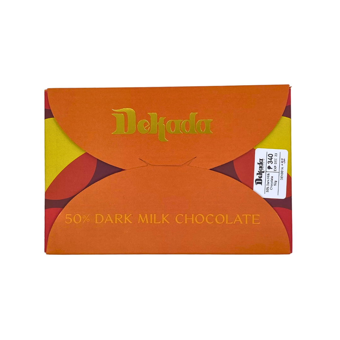 Dekada Chocolates 50% Dark Milk Chocolate Bar