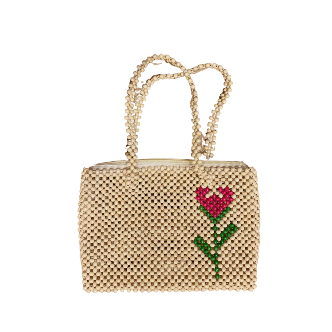HABI Lifestyle	Flor Beaded Bag