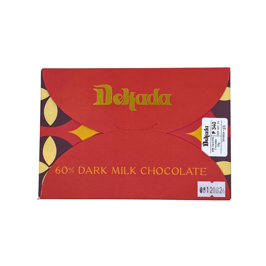 Dekada Word Lettering Dekada Chocolates 60% Dark Milk Chocolate Bar | Roots Collective ...