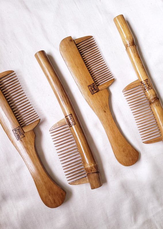 Reef Picks Handcrafted Bamboo Comb | Roots Collective – Roots Collective PH