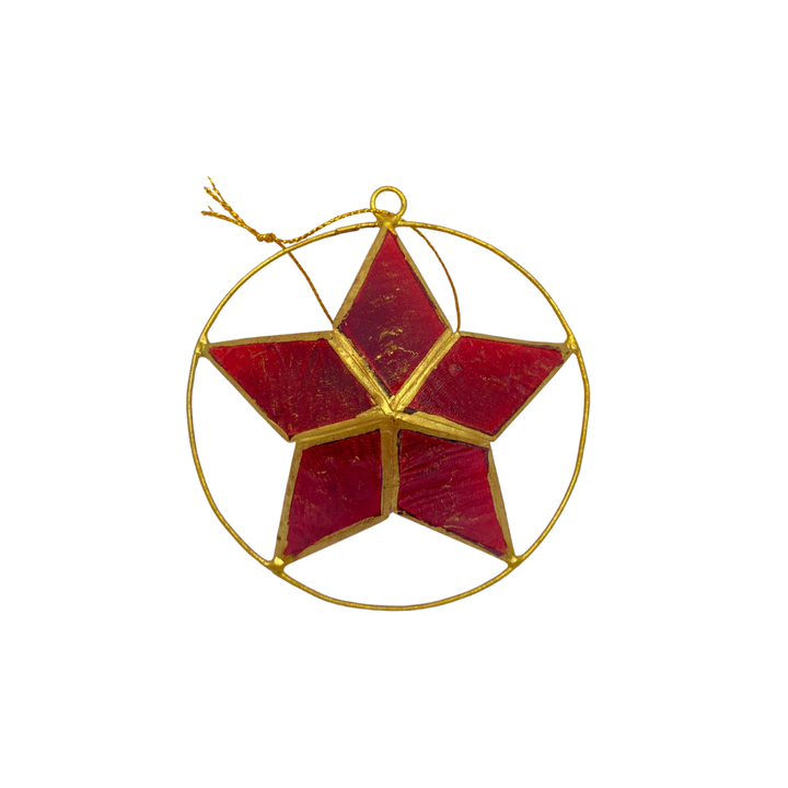 Capiz Star Ornament