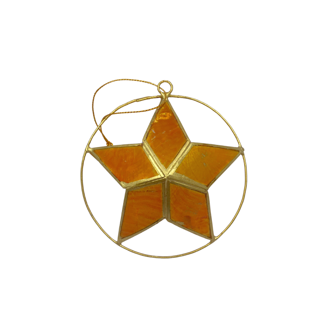 Capiz Star Ornament