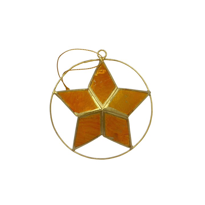 Capiz Star Ornament