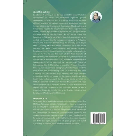 Technology, Social and Market Innovations in Social Enterprises: The BPI Sinag Accelerate Initiative by Dr. Eduardo A. Morató, Jr. | Bayan Academy