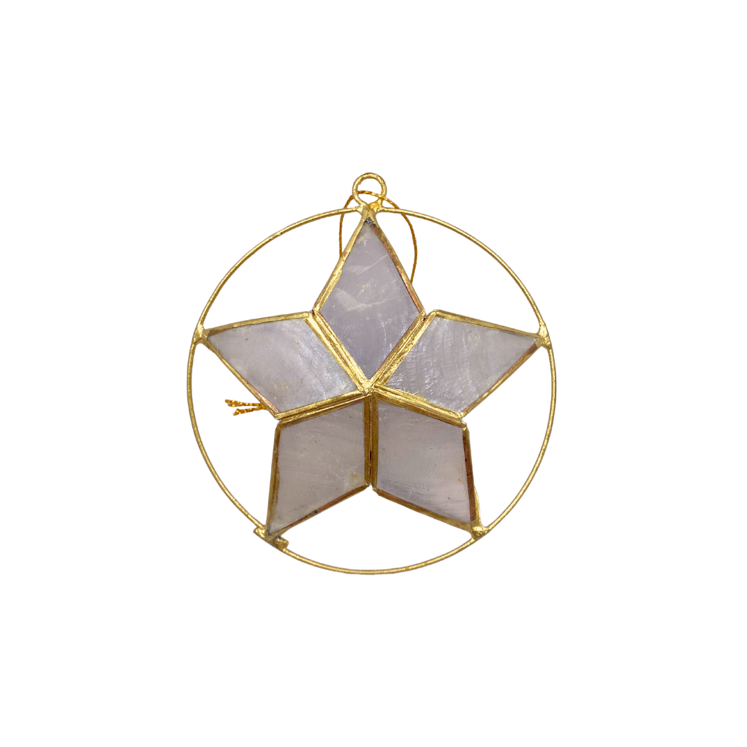 Capiz Star Ornament