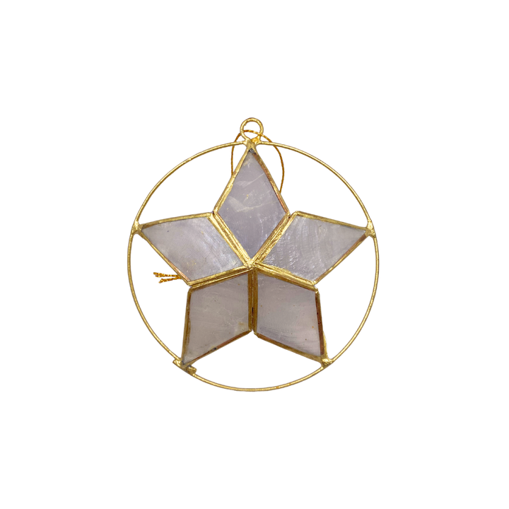 Capiz Star Ornament